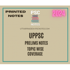 Uppcs Detailed Complete Prelims Printed Spiral Binding Notes-With COD Facility